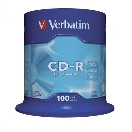 Verbatim CD-R Datalife Extra Protection 700MB 52x (100 unidades) Verbatim CD-R Datalife Extra Protection 700MB 52x (100 unidades)